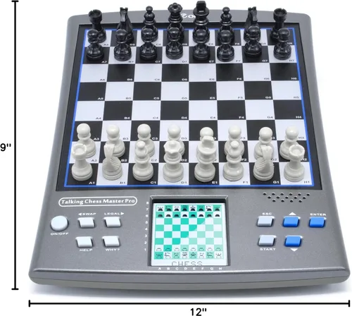 Miniatura 8 de iCore Juego de ajedrez electrónico, tablero de ajedrez para computadora parlante, 100 ejercicios preestablecidos, 5 niveles, 40 famosos