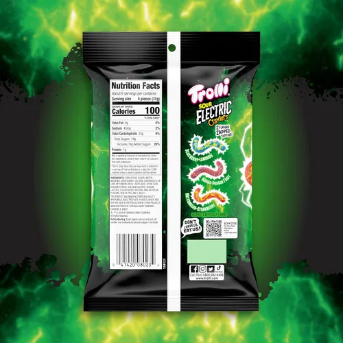 Miniatura 2 de Trolli Electric Crawlers Candy, bolsa de 6.3 onzas