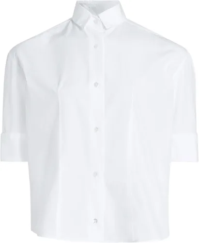 Miniatura 6 de Camisas de manga corta con botones para mujer, básicas, simples, casuales, para el trabajo, blusas