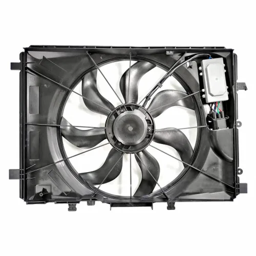 Miniatura 2 de Para Mercedes-Benz CLA250 2014 15 16 17 18 2019 doble radiador y condensador ventilador w/FCM Reemplazo para MB3115146 246 500 00 64
