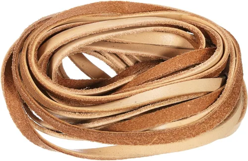 Miniatura 10 de uxcell Cordón de cuero plano de 5.5 yardas, 0.079 in, tiras de cuero de 0.079 pulgadas de grosor, cuerdas de cordones para manualidades, Negro