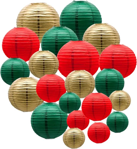 Miniatura 11 de Faroles de papel decorativos, linternas colgantes redondas, suministros de fiesta para graduación, despedida de soltera, género, neutro, baby