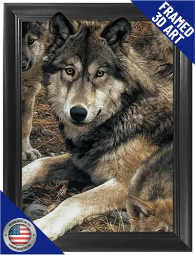 Miniatura 29 de Póster 3D de león, tigre y lobo con lengua hacia fuera 11.8 x 15.7 pulgadas Pósteres e imágenes de animales salvajes Regalos de recuerdos