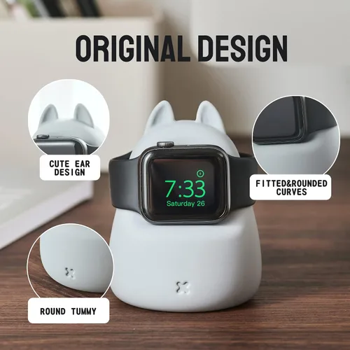 Miniatura 4 de Soporte de carga y exhibición compatible con Apple Watch Series 49/46/45/44/42/41/40/1.496 in, iWatch Ultra2/Ultra/10/9/8/SE2/7/6/SE/5/4/3/2/1