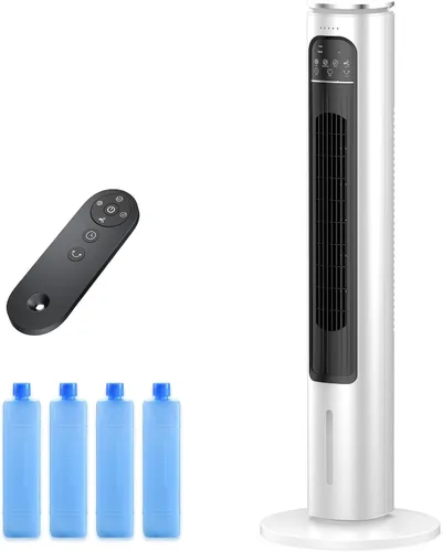 Unidad de aire acondicionado portátil sin ventanas con control remoto, enfriador de aire evaporativo sin ventilación de 37 pulgadas, enfriador