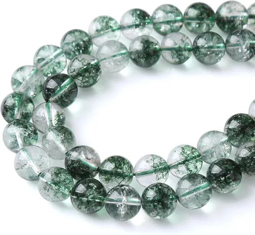 Miniatura 77 de 100 cuentas redondas sueltas de hematita negra de grado AAA para hacer joyas y pulseras