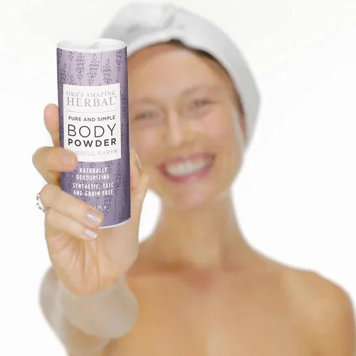 Miniatura 5 de Ora's Amazing Herbal Polvo Corporal Sin Talco para Mujeres, Polvo de Talco Sin Almidón de Maíz, Aroma Relajante de Conexión a Tierra, Aceites