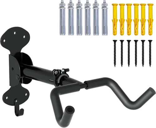 Urban Deco Soporte de pared para bicicleta de 66 libras, capacidad de carga extensible, 6 pulgadas, soporte para bicicleta, garaje, diseño