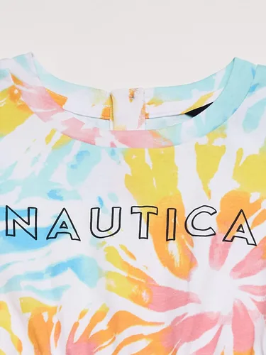 Miniatura 3 de Nautica Vestido de moda de manga corta para niñas