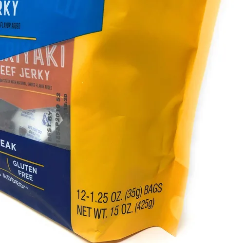 Miniatura 5 de Pacific Gold Beef Jerky Original & Teriyaki, 12 unidades por bolsa (3 bolsas (36 unidades)