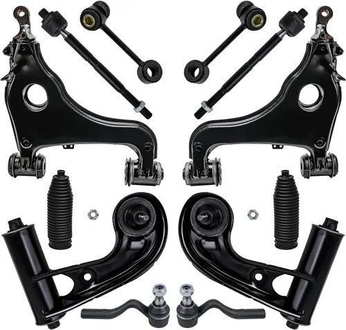 Miniatura 56 de Detroit Axle - Kit de extremo delantero para Ford 1998-2001 Explorer Mercury Mountaineer, 4 barras estabilizadoras delanteras y traseras, 2 brazos