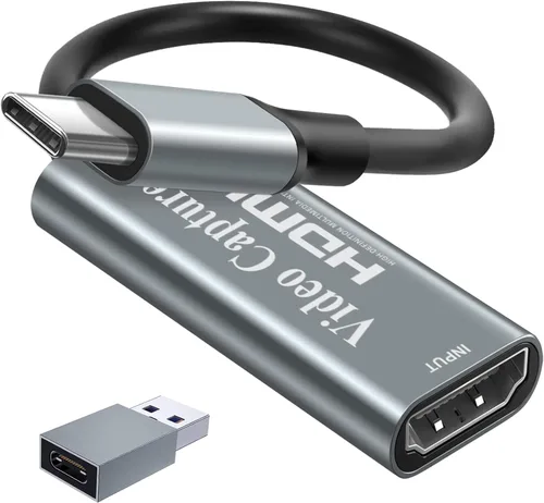 Miniatura 10 de Papeaso Tarjeta de captura de video, 4K HDMI a USB/USB C 3.0, dispositivo de captura de video 1080P 60FPS, para transmisión, enseñanza