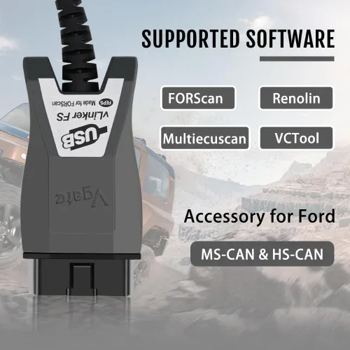 Miniatura 6 de Vgate vLinker FS USB OBD2 a USB Herramienta de diagnóstico de coche lector de código para FORScan OBD2 adaptador