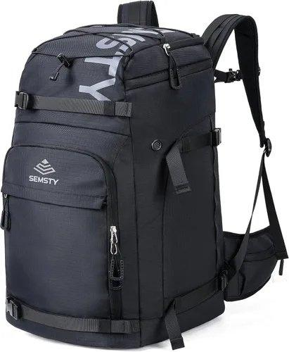 Miniatura 8 de Bolsa para botas de esquí, 55L/70L, impermeable, para esquí y snowboard, mochila de viaje para esquí, snowboard, casco de esquí, gafas, guantes