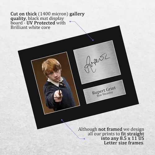 Miniatura 3 de HWC Trading Rupert Grint Gift USL - Autógrafo impreso firmado por Ron Weasley Harry Potter Gifts Print Photo Picture Display - Tamaño carta de EE. UU