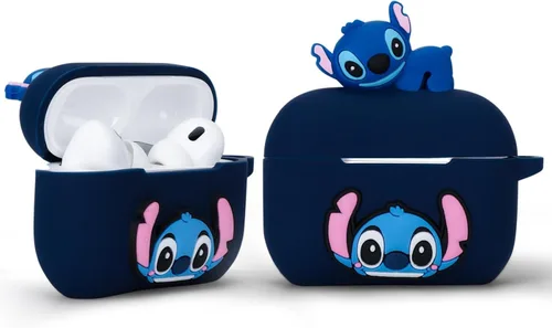 Miniatura 2 de Funda de silicona de dibujos animados 3D para Apple Airpods de 2 y 1 generación, juego de funda protectora con AirPods 2ª/1ª, para niñas y niños. El