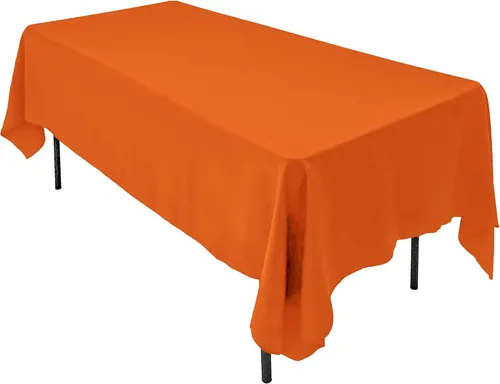 Miniatura 41 de AK TRADING CO. Mantel rectangular de poliéster de 60 x 102 pulgadas, fabricado en Estados Unidos, resistente a las arrugas, ignífugo, duradero