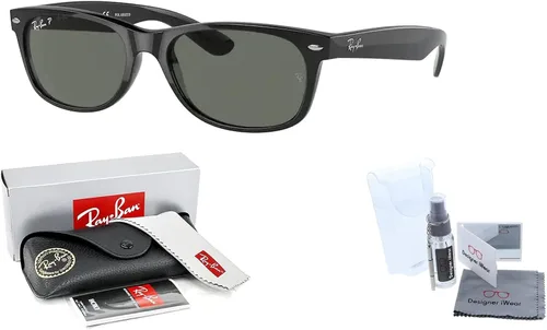 Miniatura 2 de Ray-Ban RB2132 NEW WAYFARER - Gafas de sol para hombres y mujeres + paquete con kit de cuidado de gafas de cortesía de diseñador iWear