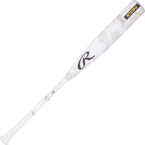 Miniatura 2 de Rawlings 2025 Bate de béisbol ICON USSSA Blanco Snow Camo