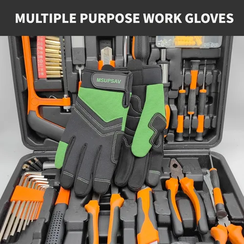 Miniatura 7 de Guantes de jardinería a prueba de espinas y resistentes a pinchazos con agarre, guante de jardín para mujer, regalos de cuero para trabajo