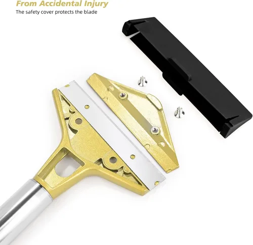Miniatura 3 de EHDIS Rascador de parrilla plana para rascador de vidrio, cuchilla de metal de 4 pulgadas para limpiar la plancha y parrilla superior plana