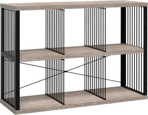 Miniatura 9 de ClosetMaid Estantería organizadora de almacenamiento de 2 cubos, estante de almacenamiento, marco de metal, estantes de madera, fácil montaje