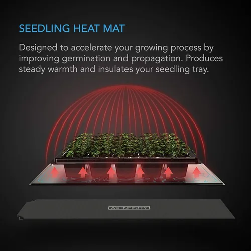 Miniatura 2 de AC Infinity SUNCORE - Alfombrilla térmica impermeable para plántulas A5, 20 x 20.75 pulgadas, con certificación MET y UL para jardinería