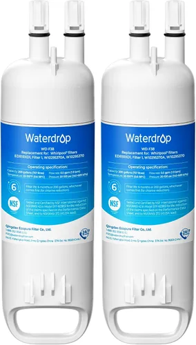 Waterdrop EDR1RXD1 Reemplazo para filtro Everydrop® 1, W10295370A, EDR1RXD1B, P8RFWB2L, P4RFWB, Kenmore® 46-9081, 46-9930, WD-F38 Filtro de agua