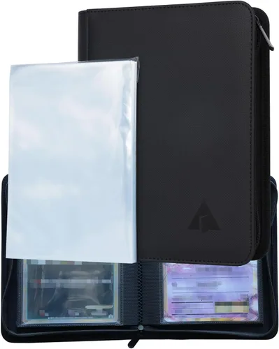 Carpeta de Tarjetas Jumbo Tamaño XL, Se Adapta a 80 Tarjetas Jumbo XL - Incluye 80 Fundas Protectoras Tamaño XL, Carpeta de Tarjetas Jumbo Sin