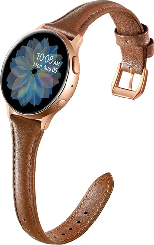 Miniatura 12 de GEAK Bandas de Cuero Delgadas Compatibles con Samsung Galaxy Watch 7 40mm 44mm/Watch 5 Pro 45mm/Galaxy Watch 6/Watch 5 4 44mm 40mm/Galaxy Watch 4