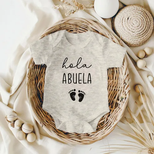 Miniatura 3 de Pineapple Pancake Kids Hola Abuela - Body infantil con anuncio de embarazo para abuela española