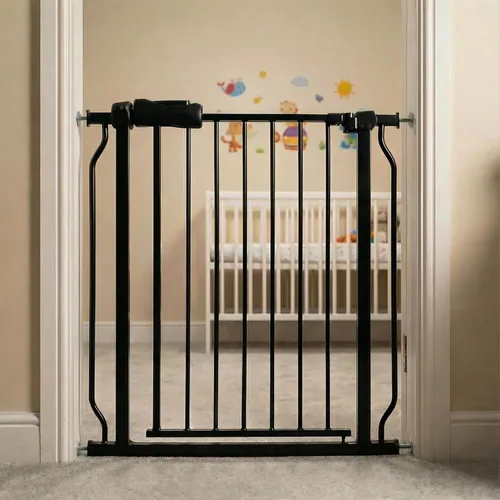Miniatura 16 de Puertas para bebés extra anchas de 48 a 53 pulgadas, puerta grande para bebé, para escaleras, para mascotas, puertas para interiores, para puertas