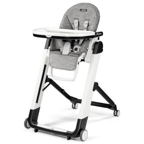 Miniatura 18 de Peg Perego Siesta, Silla Alta Plegable y Reclinable Crece Con el Bebé, Altura Ajustable, Limpieza Rápida y Ruedas Fáciles de Empujar para Bebés