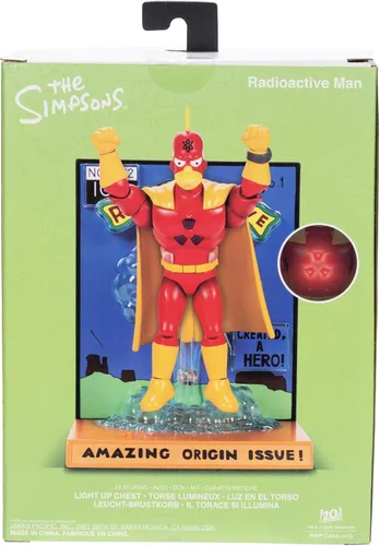 Miniatura 7 de The Simpsons Figura de Acción de Coleccionista Premium de Radioactive Man de 5 Pulgadas