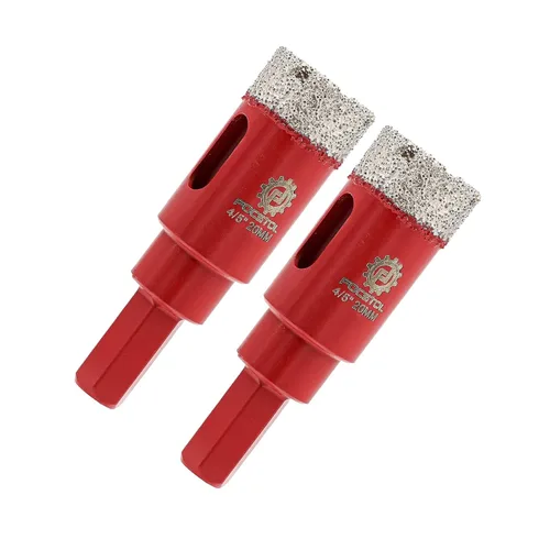 Miniatura 9 de FOCSTOL - Broca de núcleo de diamante de 1-3/8 pulgadas, 2 piezas de sierra de diamante de 1.378 in con vástago hexagonal para azulejos