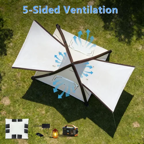 Miniatura 4 de Automatic Inflatable Tent with Air Pump, Family Tents for Camping, Windproof Waterproof 3 Person Tent, Easy Set Up in 2-3 Min, Camping Essentials