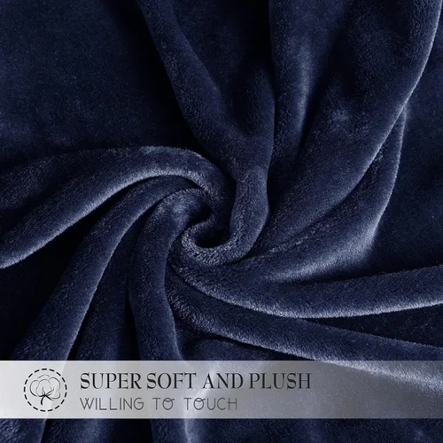 Miniatura 3 de RYB HOME Ropa de Cama Manta de Franela Tamaño Throw Todas las Estaciones Manta Ligera de Microfibra Suave que Ajusta Cubierta de Cama Colcha Crema
