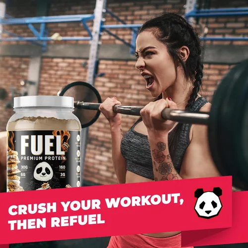 Miniatura 4 de Underground Bio Labs Panda Fuel Proteína Premium de Suero, Colágeno Hidrolizado, Caseína, Probióticos, Enzimas, Apto para Keto, Liberación