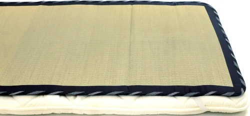 Miniatura 2 de MIINA Colchón de tatami tradicional japonés Igusa (Rush Grass), tapete para dormir, colchón de futón japonés, tapete Goza (individual, natural) 35 x