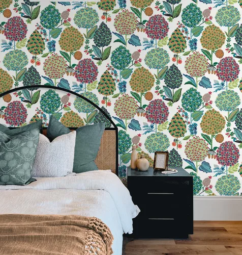 Miniatura 5 de NextWall Blooming Bulbs - Papel tapiz floral para despegar y pegar (Summer Spritz)