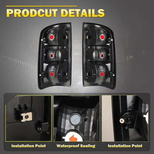 Miniatura 5 de Luz trasera para Chevy Colorado 2015-2022, lente roja, luces traseras estilo OEM, repuesto para 15-22, Colorado, 1 par 1 juego