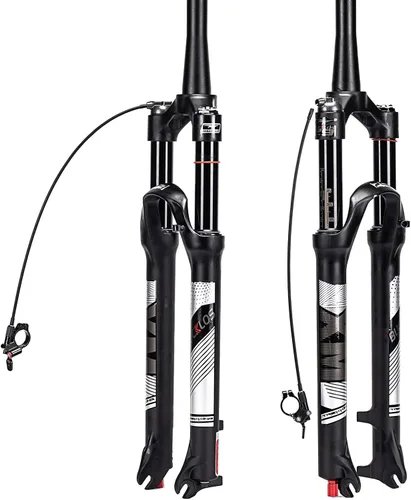 Miniatura 11 de BUCKLOS Horquilla MTB de Suspensión de Aire de 120mm para Viaje, 26/27.5/29, Ajuste de Rebote 1 1/8 Tubo Recto/Conico QR 9mm, Bloqueo Manual/Remoto