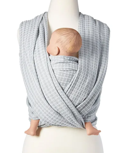 Miniatura 7 de Hip Baby Wrap Portabebés tejido para bebés y niños pequeños, perfecto para baby shower, eslinga, uso y cubierta de lactancia (medianoche)