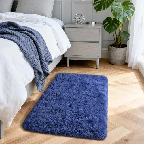 Miniatura 170 de Merelax Alfombra Moderna Suave y Esponjosa Shaggy para Dormitorio Sala de Estar Decoración de Sillas Pequeñas Alfombras Tapetes para Pies Piso, Verde