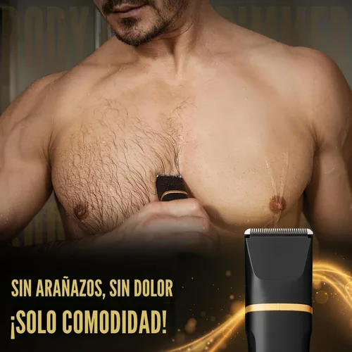 Miniatura 2 de Maquinilla de afeitar eléctrica para hombres, impermeable IPX7, para sienes, ingle, nariz, pelos de oídos, barba, recortadora de vello corporal, kit