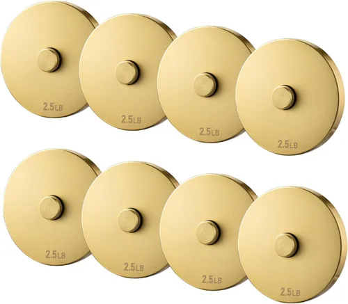 Northdeer 2.0 placas de mancuernas de acero ajustables mejoradas, diámetro 4.7 pulgadas, grosor 0.6 pulgadas, compatible con el juego de mancuernas