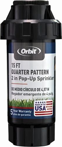 Miniatura 5 de Orbit 54326 Rociador de cabezal de pulverización emergente de 2 pulgadas con boquilla de patrón completo