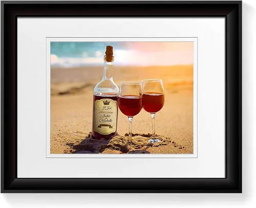 Miniatura 179 de Arte enmarcado de vacaciones con nombres de pareja en sillas de cubierta, regalo de amor perfecto para aniversario, boda. Con diferentes estilos