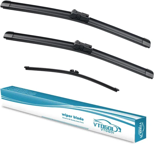 Miniatura 19 de VTOGOI escobillas de limpiaparabrisas con juego de escobillas traseras para BMW X3 2004-2010, repuestos de limpiaparabrisas automotrices, que