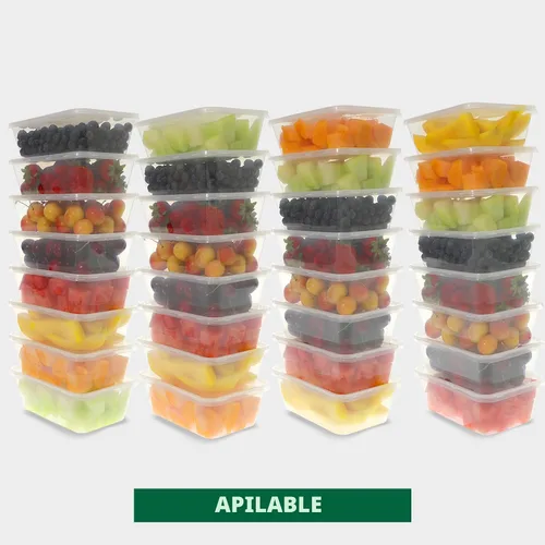Miniatura 5 de Freshware Contenedores de almacenamiento de alimentos [50 juegos] recipientes de plástico de 25 onzas con tapas, slime, sopa, recipientes